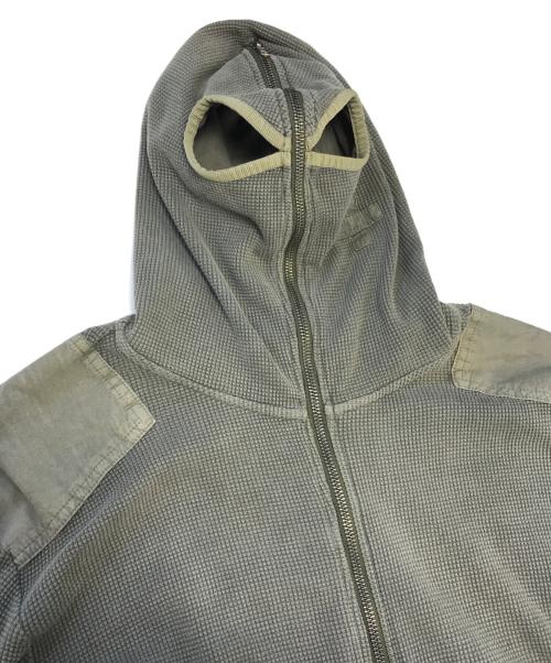 PROJECT G/R（プロジェクト ジーアール）PROJECT G/R (プロジェクト ジーアール) Gimp Waffle Thermal Zip Hoodie カーキ サイズ:2の古着・服飾アイテム