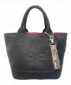 HYDROGENハイドロゲン）の古着「ロゴチャーム付きミニトートバッグ」｜ブラック