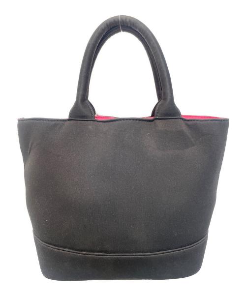 HYDROGEN（ハイドロゲン）HYDROGEN (ハイドロゲン) ロゴチャーム付きミニトートバッグ ブラックの古着・服飾アイテム