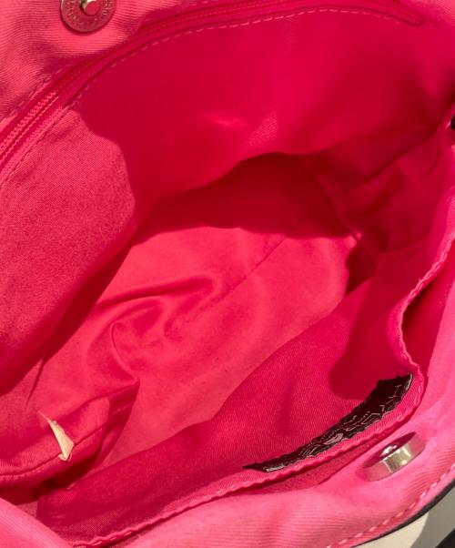 HYDROGEN（ハイドロゲン）HYDROGEN (ハイドロゲン) ロゴチャーム付きミニトートバッグ ブラックの古着・服飾アイテム