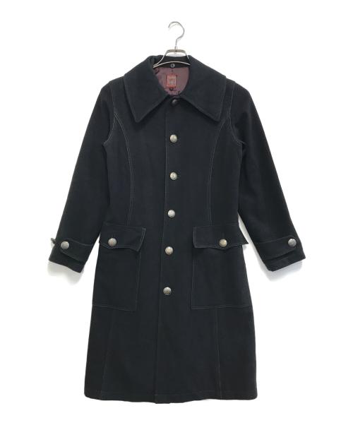 GAULTIER JEANS（ゴルチエジーンズ）GAULTIER JEANS (ゴルチエジーンズ) スーパーロングコート ブラック サイズ:40の古着・服飾アイテム