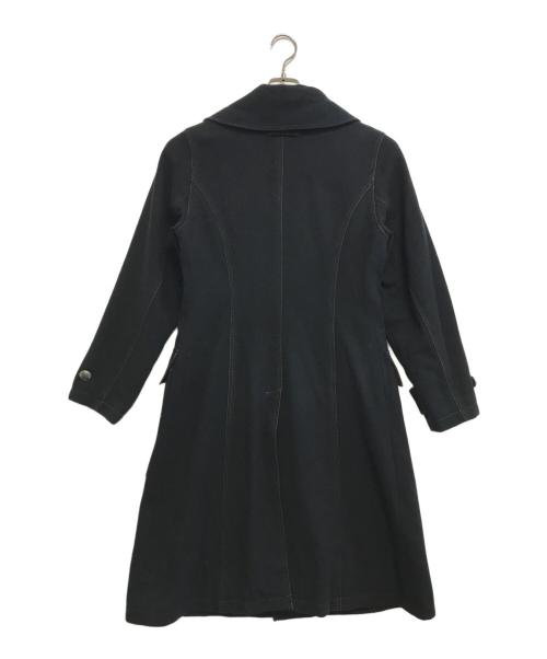 GAULTIER JEANS（ゴルチエジーンズ）GAULTIER JEANS (ゴルチエジーンズ) スーパーロングコート ブラック サイズ:40の古着・服飾アイテム