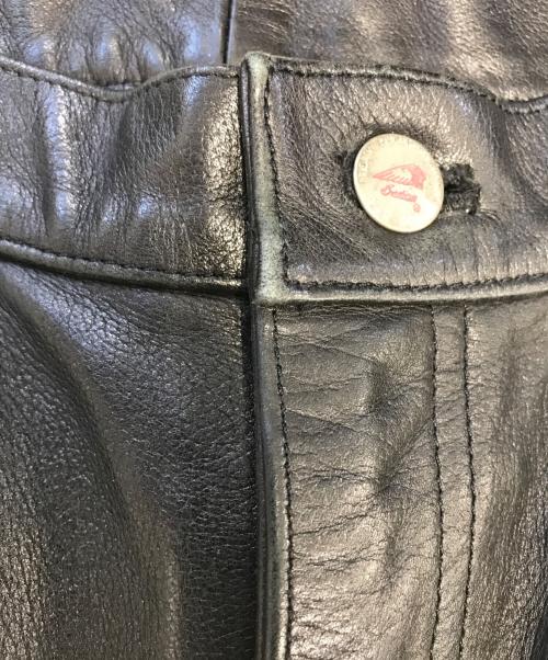 INDIAN（インディアン）INDIAN (インディアン) レザーパンツ ブラック サイズ:32の古着・服飾アイテム