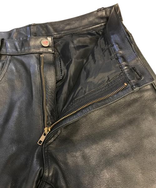 INDIAN（インディアン）INDIAN (インディアン) レザーパンツ ブラック サイズ:32の古着・服飾アイテム