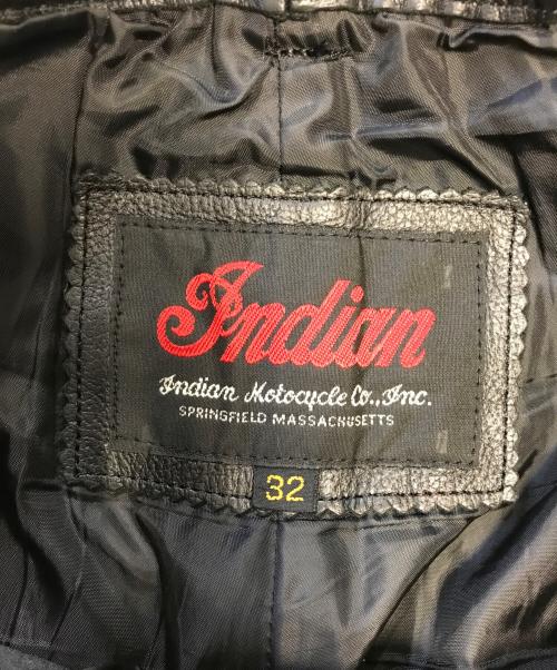 INDIAN（インディアン）INDIAN (インディアン) レザーパンツ ブラック サイズ:32の古着・服飾アイテム