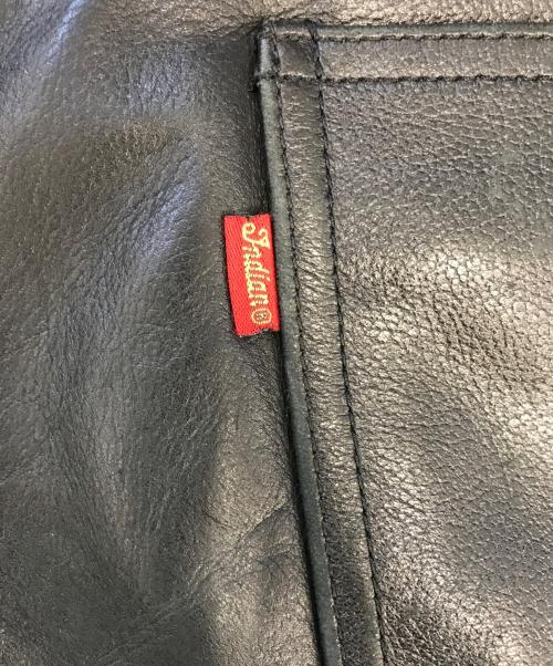 INDIAN（インディアン）INDIAN (インディアン) レザーパンツ ブラック サイズ:32の古着・服飾アイテム