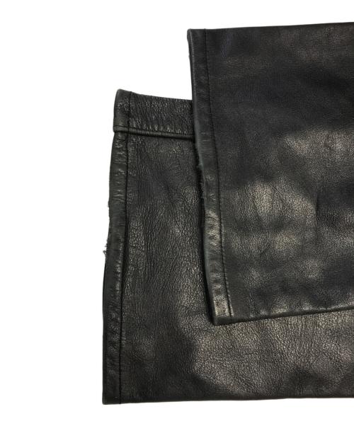 INDIAN（インディアン）INDIAN (インディアン) レザーパンツ ブラック サイズ:32の古着・服飾アイテム