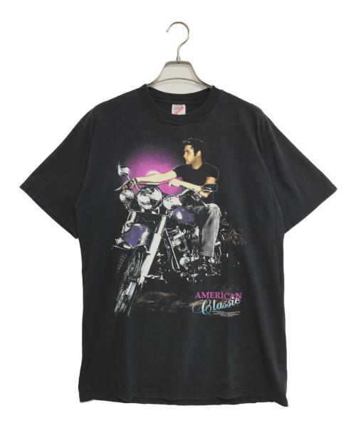 アーティストTシャツ（アーティストTシャツ）アーティストTシャツ (アーティストTシャツ) 90s Elvis Presley(エルヴィス・プレスリー) アーティストTシャツ ブラック サイズ:Lの古着・服飾アイテム