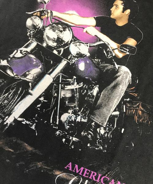 アーティストTシャツ（アーティストTシャツ）アーティストTシャツ (アーティストTシャツ) 90s Elvis Presley(エルヴィス・プレスリー) アーティストTシャツ ブラック サイズ:Lの古着・服飾アイテム