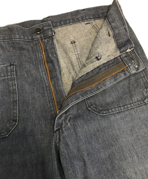 VINTAGE MILITARY（ヴィンテージ ミリタリー）VINTAGE MILITARY (ヴィンテージ ミリタリー) U'S NAVY セーラーデニム ブルー サイズ:32XLの古着・服飾アイテム