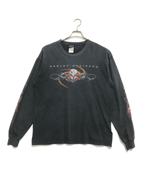 HARLEY-DAVIDSON（ハーレーダビッドソン）HARLEY-DAVIDSON (ハーレーダビッドソン) カットソー ブラック サイズ:Lの古着・服飾アイテム