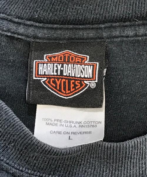 HARLEY-DAVIDSON（ハーレーダビッドソン）HARLEY-DAVIDSON (ハーレーダビッドソン) カットソー ブラック サイズ:Lの古着・服飾アイテム