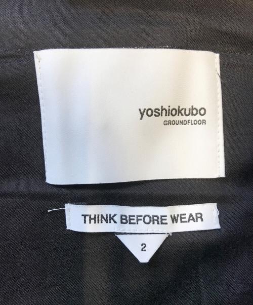 yoshio kubo（ヨシオクボ）yoshio kubo (ヨシオクボ) 変形デザインワイドイージーパンツ ブラック サイズ:2の古着・服飾アイテム