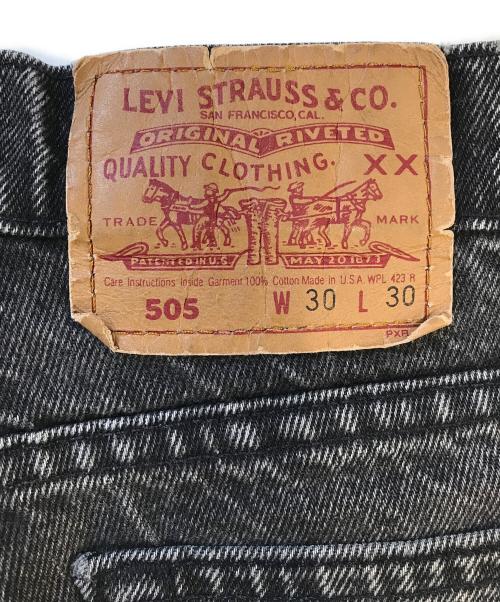 LEVI'S（リーバイス）LEVI'S (リーバイス) 後染めブラックデニム ブラック サイズ:W30 L30の古着・服飾アイテム