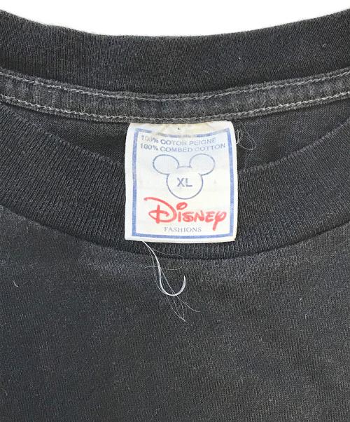 キャラクターTシャツ（キャラクターTシャツ）キャラクターTシャツ (キャラクターTシャツ) Mickey Mouse(ミッキーマウス) Tシャツ ブラック サイズ:XLの古着・服飾アイテム