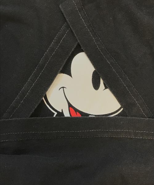 キャラクターTシャツ（キャラクターTシャツ）キャラクターTシャツ (キャラクターTシャツ) Mickey Mouse(ミッキーマウス) Tシャツ ブラック サイズ:XLの古着・服飾アイテム