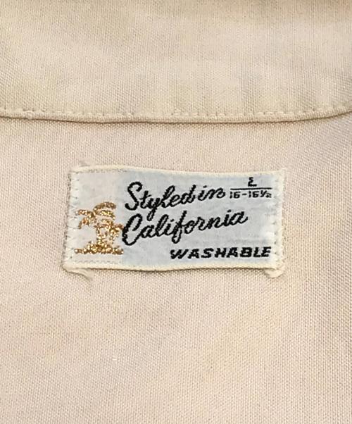 Styled in california（スタイルド イン カリフォルニア）Styled in california (スタイルド イン カリフォルニア) 半袖シャツ ベージュ サイズ:Lの古着・服飾アイテム