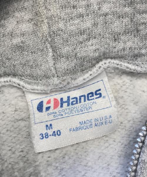 Hanes（ヘインズ）Hanes (ヘインズ) ジップパーカー ライトグレー サイズ:Mの古着・服飾アイテム