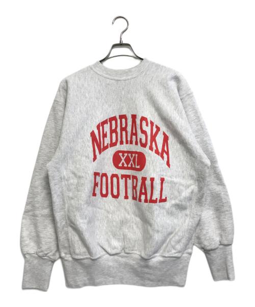 rugged sweats（ラギッドスウェット）rugged sweats (ラギッドスウェット) 三段プリントスウェット グレー サイズ:XLの古着・服飾アイテム