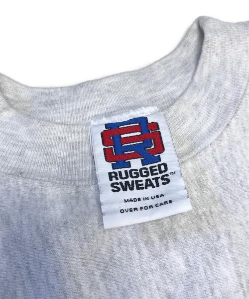 rugged sweats（ラギッドスウェット）rugged sweats (ラギッドスウェット) 三段プリントスウェット グレー サイズ:XLの古着・服飾アイテム