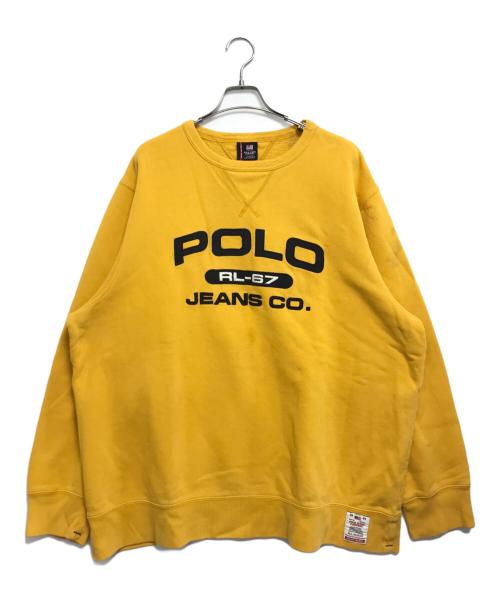 POLO JEANS CO.（ポロジーンズカンパニー）POLO JEANS CO. (ポロジーンズカンパニー) 両Vスウェット イエロー サイズ:XXLの古着・服飾アイテム