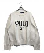 POLO RALPH LAURENポロ・ラルフローレン）の古着「前Vスウェット」｜ホワイト