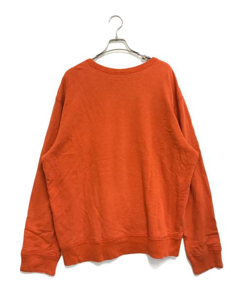 POLO RALPH LAUREN（ポロ・ラルフローレン）POLO RALPH LAUREN (ポロ・ラルフローレン) 前Vダブルフェイススウェット オレンジ サイズ:XLの古着・服飾アイテム