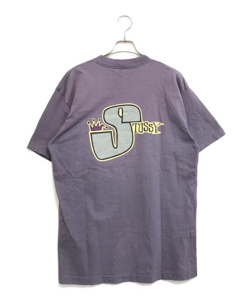 stussy（ステューシー）stussy (ステューシー) プリントTシャツ ネイビー サイズ:XLの古着・服飾アイテム