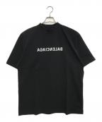 BALENCIAGAバレンシアガ）の古着「MIRROR LOGO T-SHIRT」｜ブラック