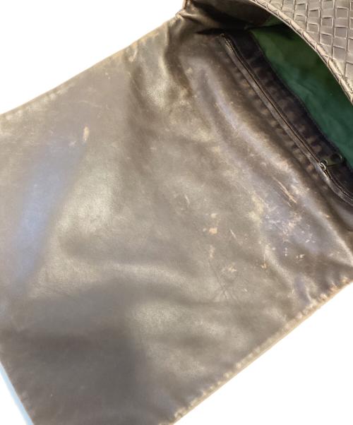 BOTTEGA VENETA（ボッテガベネタ）BOTTEGA VENETA (ボッテガベネタ) イントレチャートショルダーバッグ ブラウンの古着・服飾アイテム