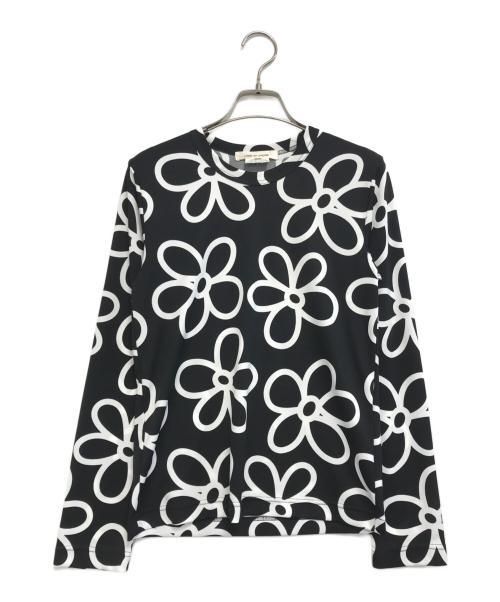COMME des GARCONS（コムデギャルソン）COMME des GARCONS (コムデギャルソン) 花柄L/Sカットソー ブラック サイズ:XSの古着・服飾アイテム