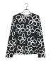 COMME des GARCONS（コムデギャルソン）の古着「花柄L/Sカットソー」｜ブラック