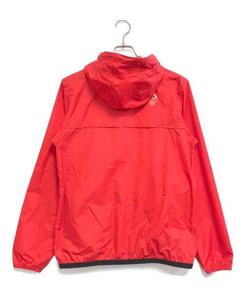 PLAY COMME des GARCONS（プレイコムデギャルソン）PLAY COMME des GARCONS (プレイコムデギャルソン) K-WAY (ケイウェイ) フーデッドジャケット レッド サイズ:Ｓの古着・服飾アイテム