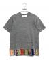 COMME des GARCONS HOMME HOMME（コムデギャルソンオムオム）の古着「裾ドッキングTシャツ」｜グレー