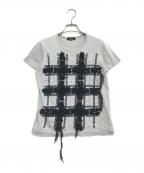 tricot COMME des GARCONSトリココムデギャルソン）の古着「スパンコールTシャツ」｜グレー