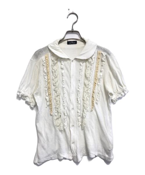 tricot COMME des GARCONS（トリココムデギャルソン）tricot COMME des GARCONS (トリココムデギャルソン) 半袖フリルシャツ ホワイト サイズ:表記なしの古着・服飾アイテム