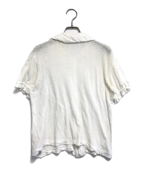 tricot COMME des GARCONS（トリココムデギャルソン）tricot COMME des GARCONS (トリココムデギャルソン) 半袖フリルシャツ ホワイト サイズ:表記なしの古着・服飾アイテム