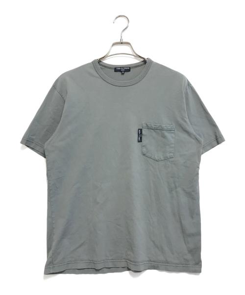 COMME des GARCONS HOMME（コムデギャルソン オム）COMME des GARCONS HOMME (コムデギャルソン オム) 綿天竺製品染ホ゜ケットTシャツ グレー サイズ:Sの古着・服飾アイテム
