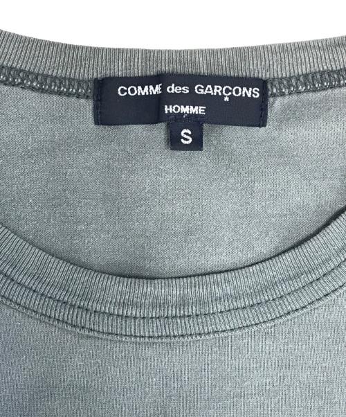 COMME des GARCONS HOMME（コムデギャルソン オム）COMME des GARCONS HOMME (コムデギャルソン オム) 綿天竺製品染ホ゜ケットTシャツ グレー サイズ:Sの古着・服飾アイテム