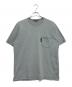 COMME des GARCONS HOMME（コムデギャルソン オム）の古着「綿天竺製品染ホ゜ケットTシャツ」｜グレー