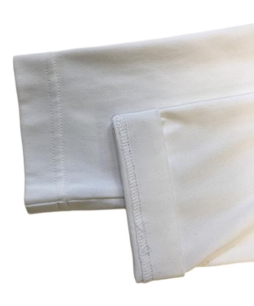 BLACK COMME des GARCONS（ブラックコムデギャルソン）BLACK COMME des GARCONS (ブラックコムデギャルソン) 袖リボンロングスリーブカットソー ホワイト サイズ:Sの古着・服飾アイテム