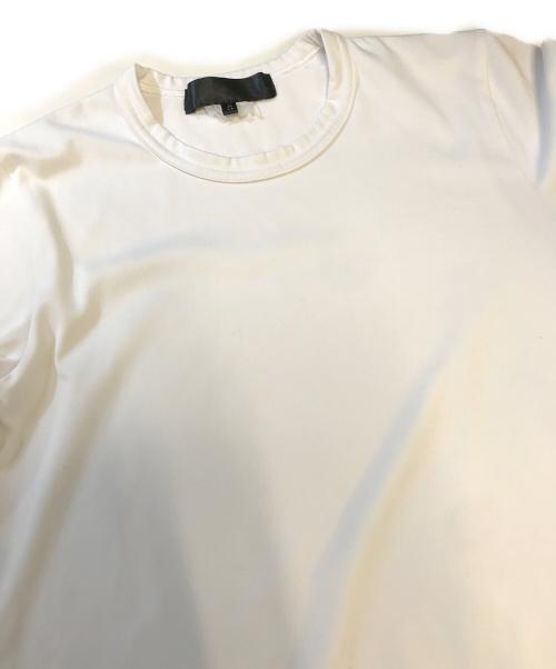 BLACK COMME des GARCONS（ブラックコムデギャルソン）BLACK COMME des GARCONS (ブラックコムデギャルソン) 袖リボンロングスリーブカットソー ホワイト サイズ:Sの古着・服飾アイテム