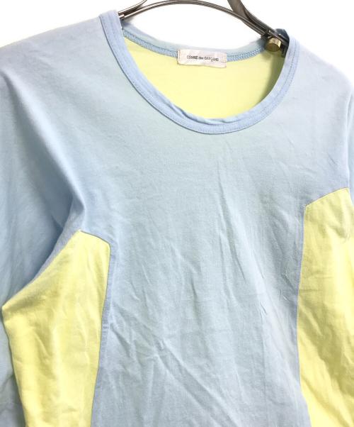 COMME des GARCONS（コムデギャルソン）COMME des GARCONS (コムデギャルソン) 切替L/Sカットソー ブルー×イエロー サイズ:表記なしの古着・服飾アイテム