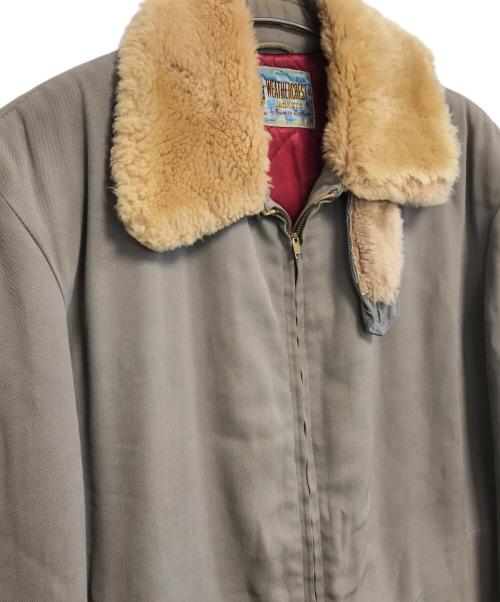 Rissman Brothers WEATHERCREST（Rissman Brothers WEATHERCREST）Rissman Brothers WEATHERCREST (Rissman Brothers WEATHERCREST) 襟ボアギャバジンジャケット グレー サイズ:表記なしの古着・服飾アイテム