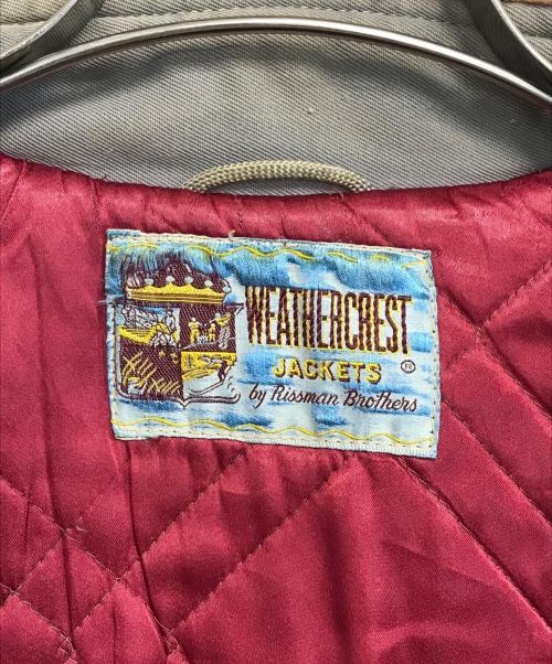 Rissman Brothers WEATHERCREST（Rissman Brothers WEATHERCREST）Rissman Brothers WEATHERCREST (Rissman Brothers WEATHERCREST) 襟ボアギャバジンジャケット グレー サイズ:表記なしの古着・服飾アイテム