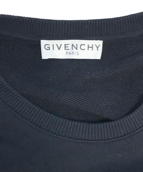 GIVENCHY（ジバンシィ）GIVENCHY (ジバンシィ) メタリック3Dロゴトレーナー ブラック サイズ:Lの古着・服飾アイテム