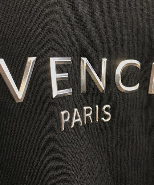 GIVENCHY（ジバンシィ）GIVENCHY (ジバンシィ) メタリック3Dロゴトレーナー ブラック サイズ:Lの古着・服飾アイテム