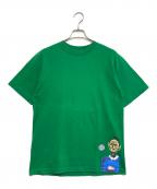 GIRL SKATEBOARDSガールスケートボード）の古着「プリントTシャツ」｜グリーン