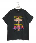 FRUIT OF THE LOOMフルーツオブザルーム）の古着「プリントTシャツ」｜ブラック