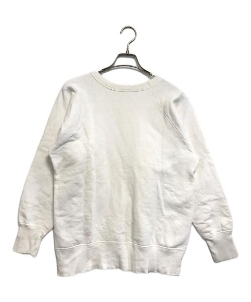 Hanes（ヘインズ）Hanes (ヘインズ) ラグランスウェット ホワイト サイズ:Ⅼの古着・服飾アイテム